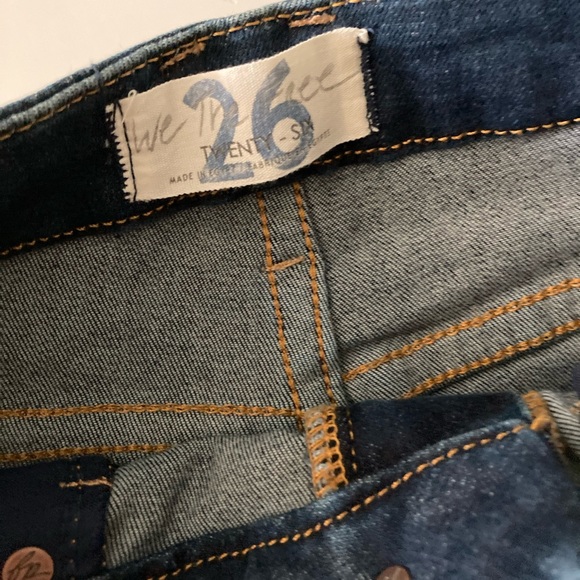 FREE PEOPLE Dark Wash Denim Skinny Jeans - Picture 7 of 8